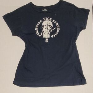 The Psycho Realm ~ XL Vintage Gas Mask Shirt
